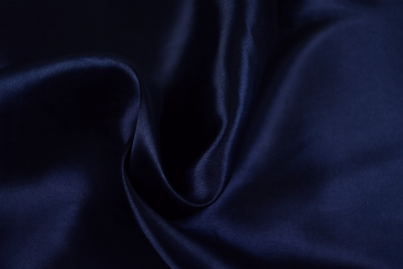 Satijn stof - Marineblauw