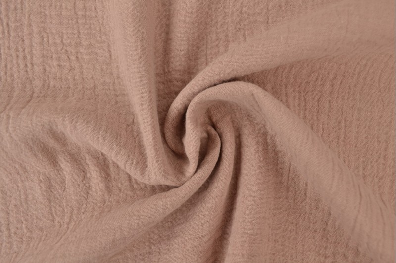 Mousseline stof - Dusty roze Mousseline stof - Dusty roze