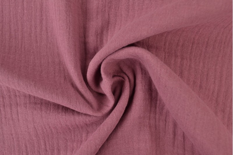 Mousseline stof - Donker oud roze Mousseline stof - Donker oud roze