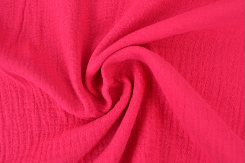 Mousseline stof - Fuchsia Mousseline stof - Fuchsia