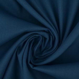 Poplin katoen - Staalblauw