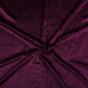 Velours de panne donker bordeaux rood