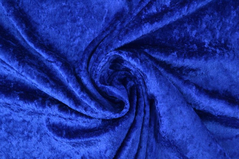 Crushed velvet - Donkerblauw