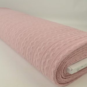 Jacquard gebreide kabel stof - Oud roze - Rol