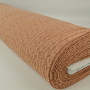 Jacquard gebreide kabel stof - Donker beige - Rol