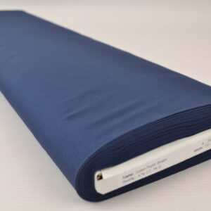 Stretch poplin katoen - Licht marineblauw - Rol